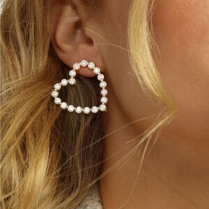 Melinda Maria She's an Icon Heart Earrings